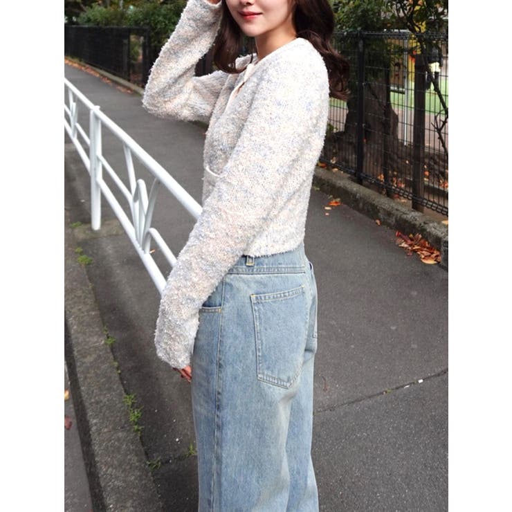 ファンシーヤーンクラシカルニットカーディガン | CALNAMUR | 詳細画像36 