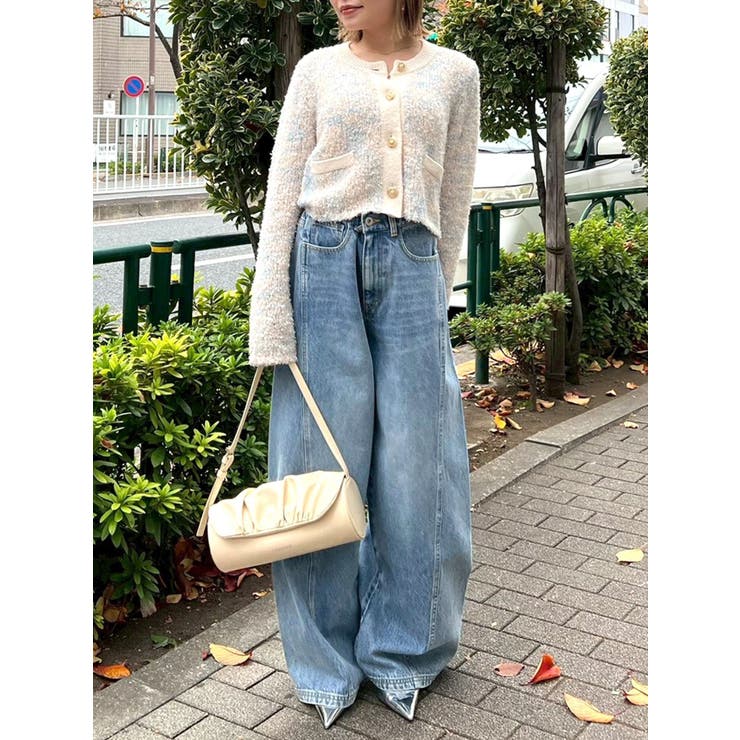 ファンシーヤーンクラシカルニットカーディガン | CALNAMUR | 詳細画像40 