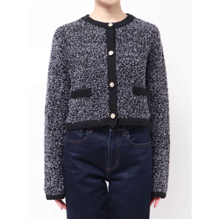 ファンシーヤーンクラシカルニットカーディガン | CALNAMUR | 詳細画像43 