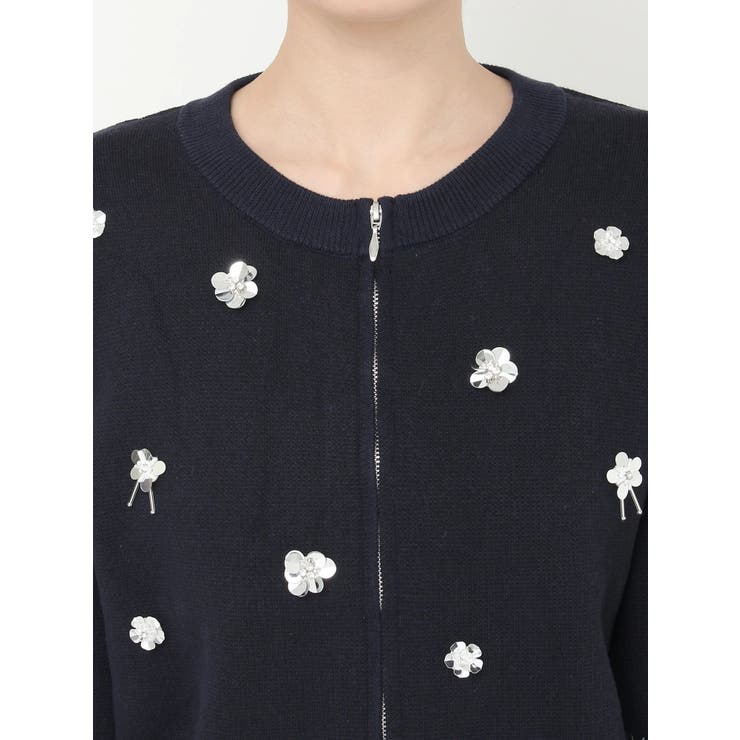 フロントジップビジューニットカーディガン | CALNAMUR | 詳細画像27 