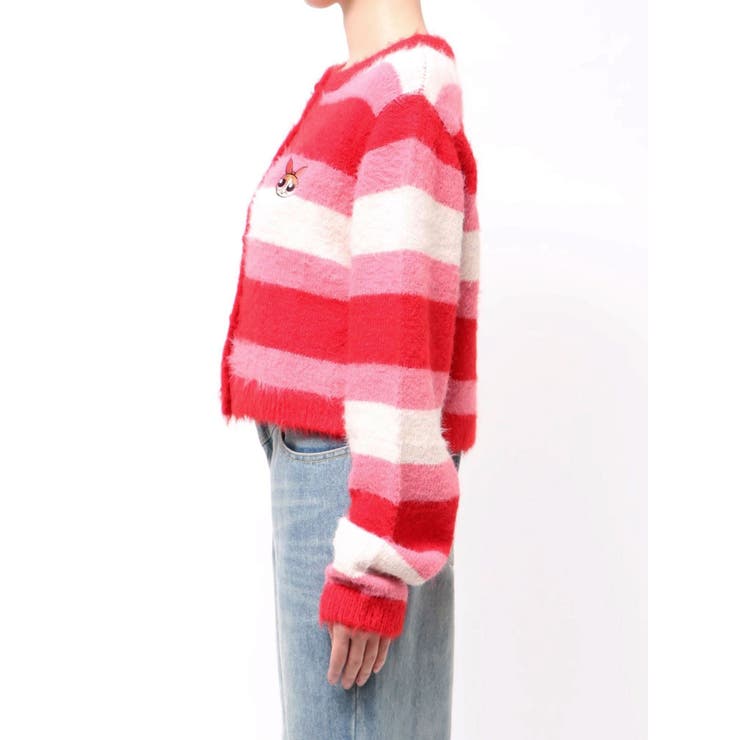 【パワーパフ ガールズ】カラーボーダーニットカーデ | CALNAMUR | 詳細画像4 