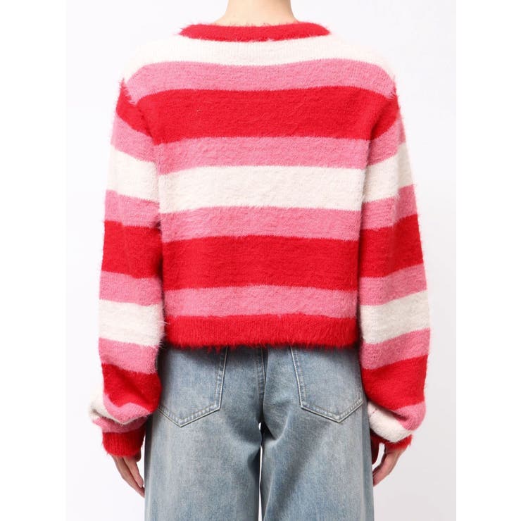 【パワーパフ ガールズ】カラーボーダーニットカーデ | CALNAMUR | 詳細画像5 