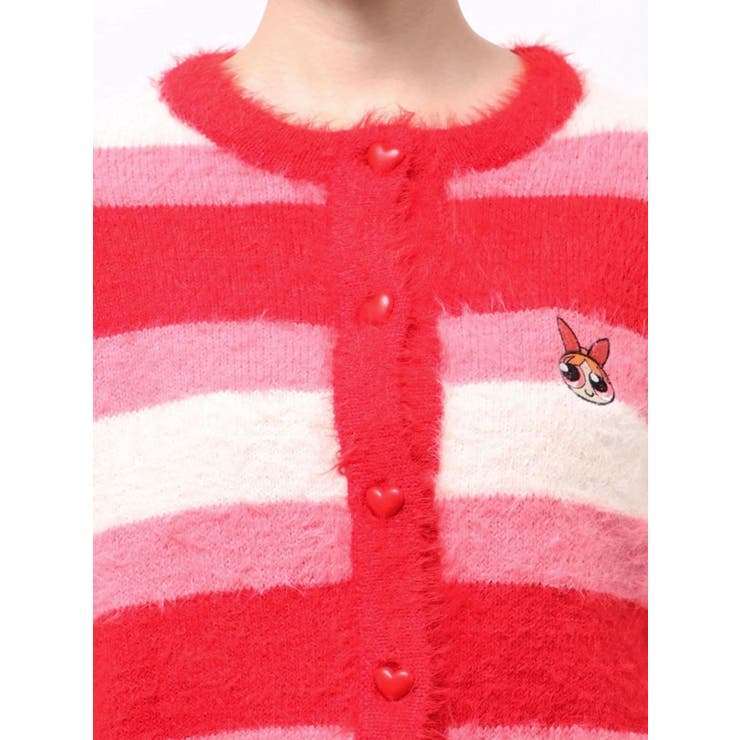 【パワーパフ ガールズ】カラーボーダーニットカーデ | CALNAMUR | 詳細画像6 