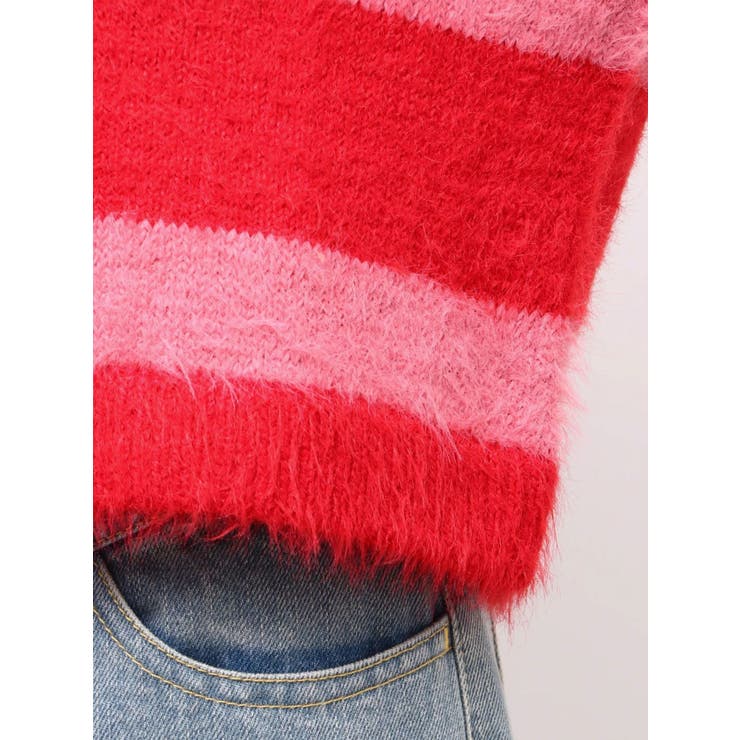 【パワーパフ ガールズ】カラーボーダーニットカーデ | CALNAMUR | 詳細画像8 