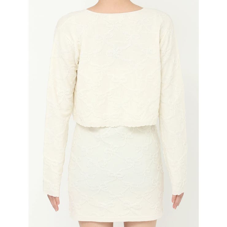 リボンジャガードカーディガン | CALNAMUR | 詳細画像27 