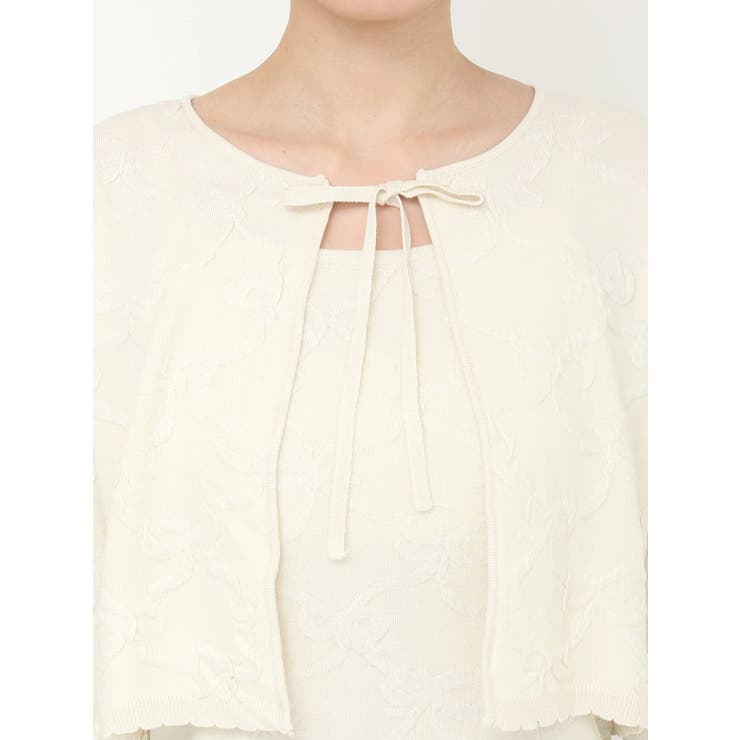 リボンジャガードカーディガン | CALNAMUR | 詳細画像28 