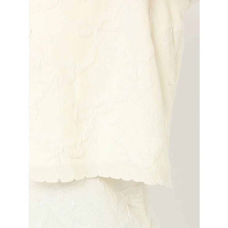 リボンジャガードカーディガン | CALNAMUR | 詳細画像30 