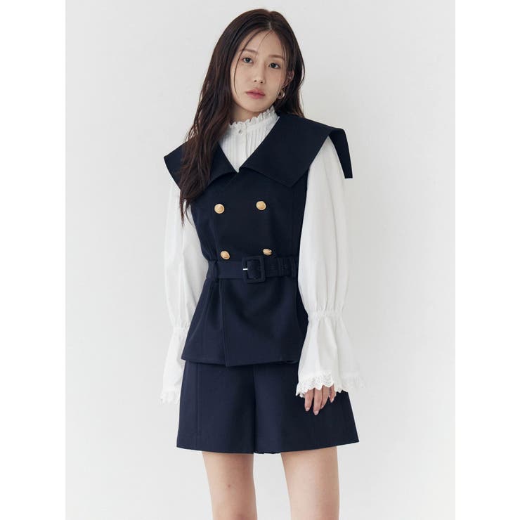 ダブルブレストビッグカラージレ | CALNAMUR | 詳細画像4 