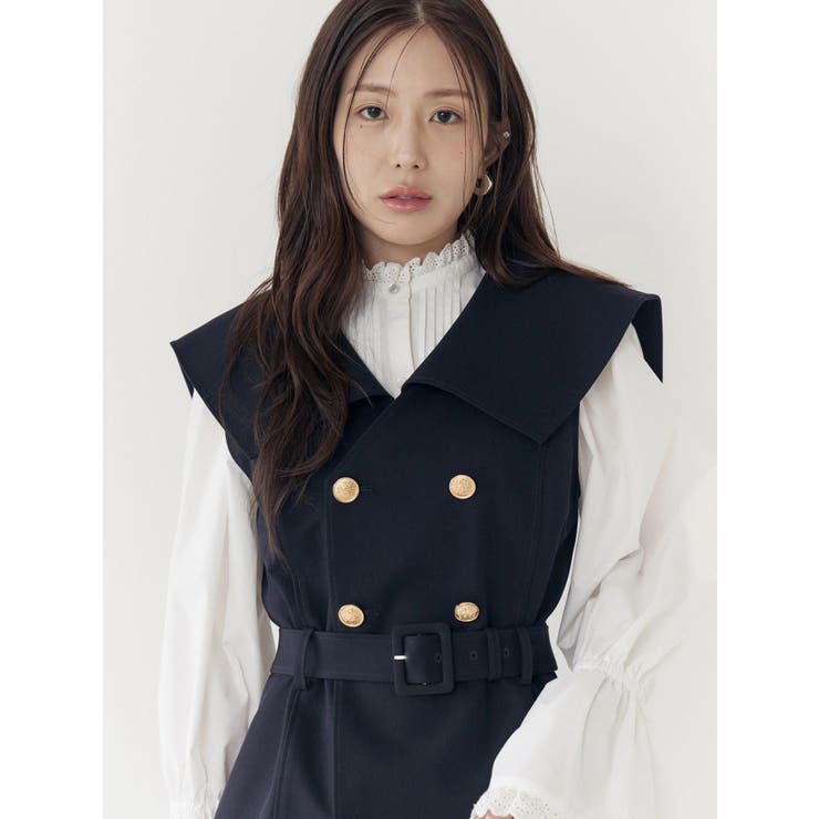 ダブルブレストビッグカラージレ | CALNAMUR | 詳細画像8 