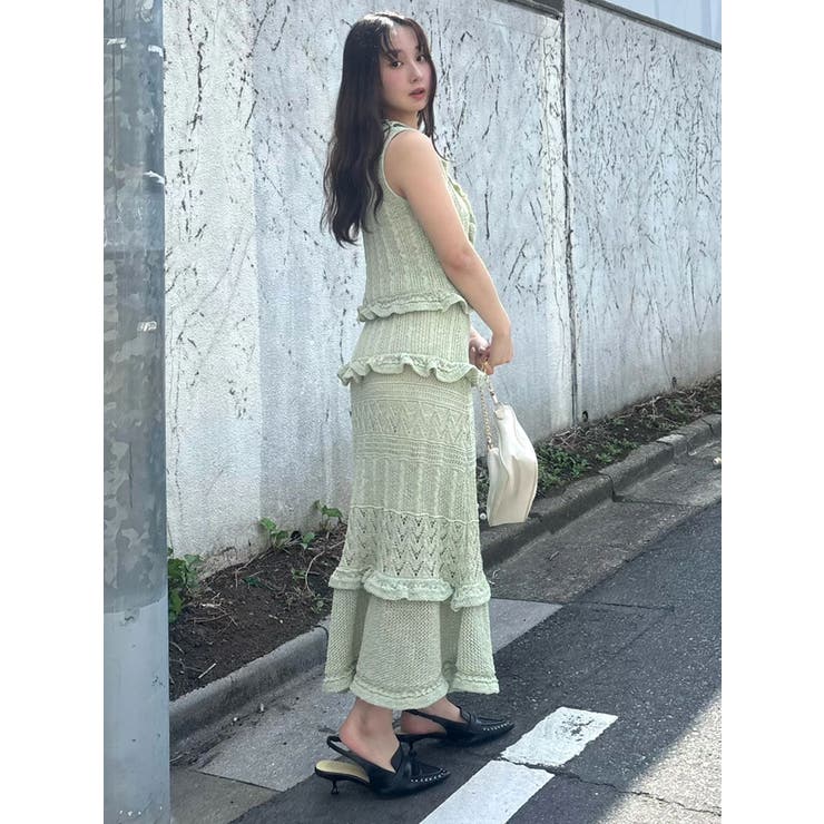 クロシェニットフリルトップス | CALNAMUR | 詳細画像39 