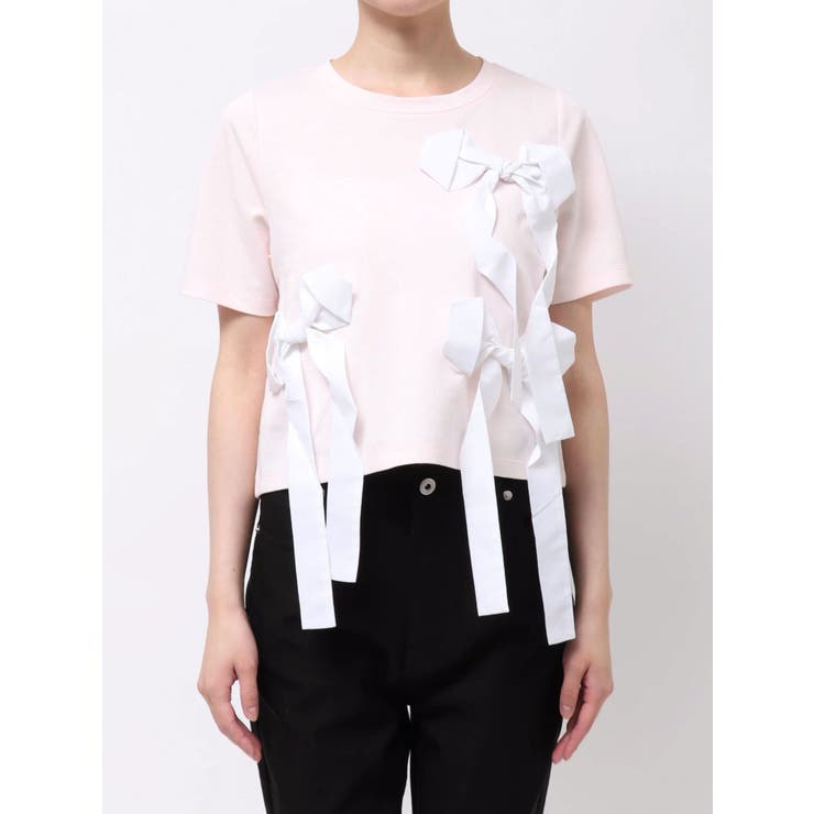 バイカラー3ＤリボンＴシャツ | CALNAMUR | 詳細画像22 