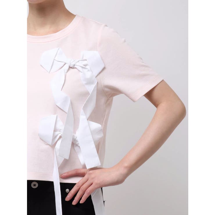 バイカラー3ＤリボンＴシャツ | CALNAMUR | 詳細画像26 