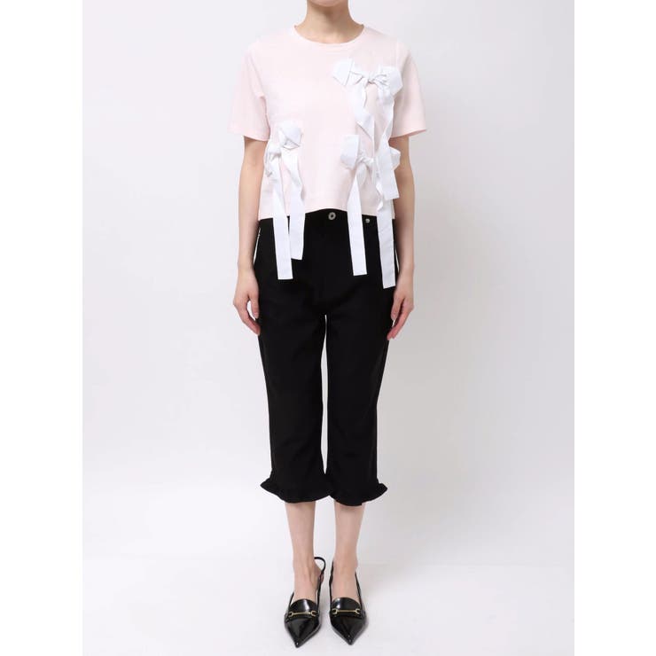 バイカラー3ＤリボンＴシャツ | CALNAMUR | 詳細画像29 