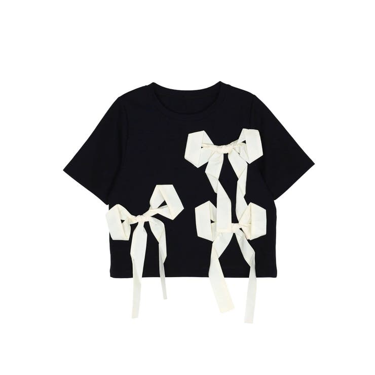 バイカラー3ＤリボンＴシャツ | CALNAMUR | 詳細画像34 