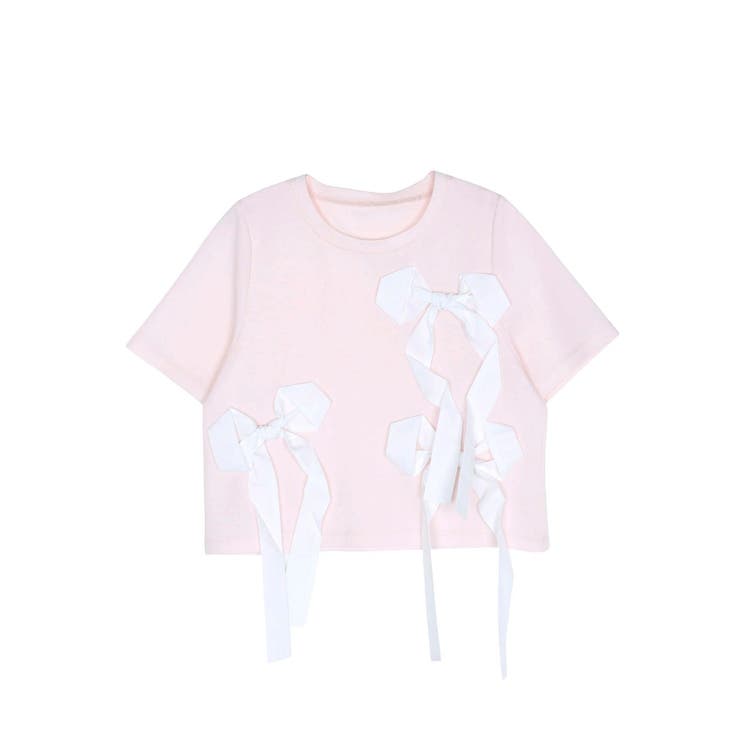 バイカラー3ＤリボンＴシャツ | CALNAMUR | 詳細画像35 