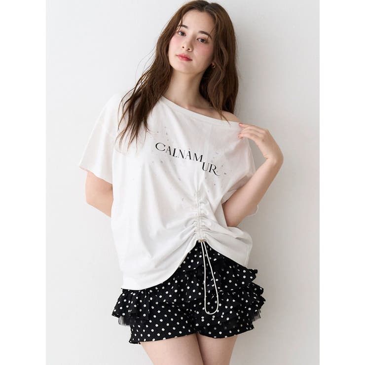 ホワイト | ワンショルTシャツ | CALNAMUR