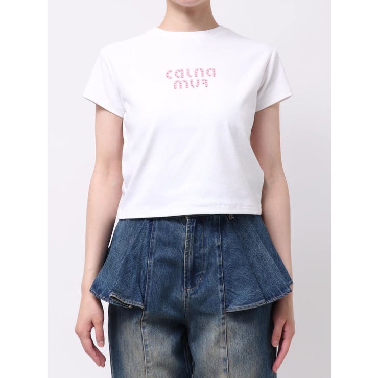 ビジューロゴコンパクトTシャツ | CALNAMUR | 詳細画像31 