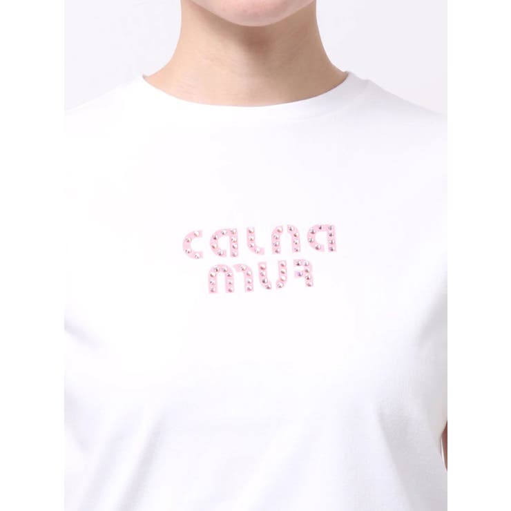 ビジューロゴコンパクトTシャツ | CALNAMUR | 詳細画像34 
