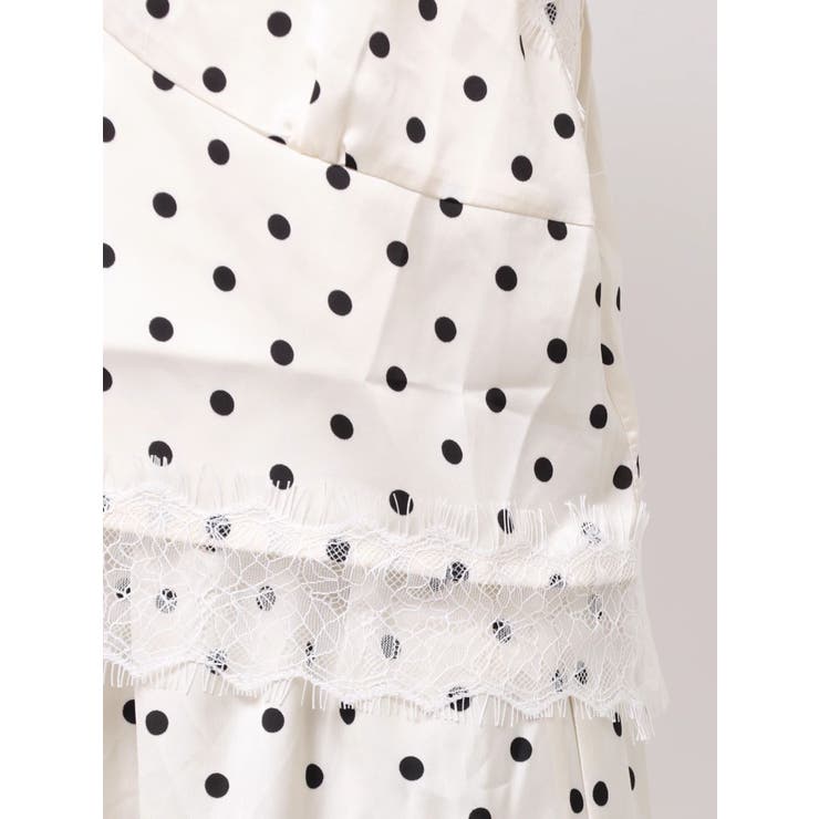 ドット柄レース付きキャミソール | CALNAMUR | 詳細画像19 