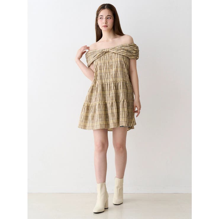 リボンオフショルチュニック | CALNAMUR | 詳細画像32 