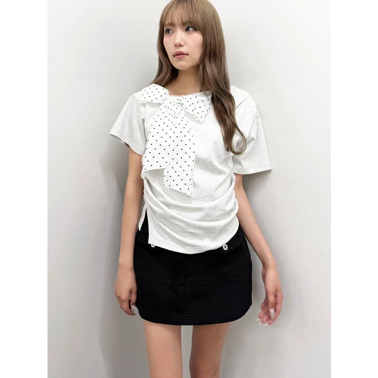 リボン付きTシャツ | CALNAMUR | 詳細画像25 