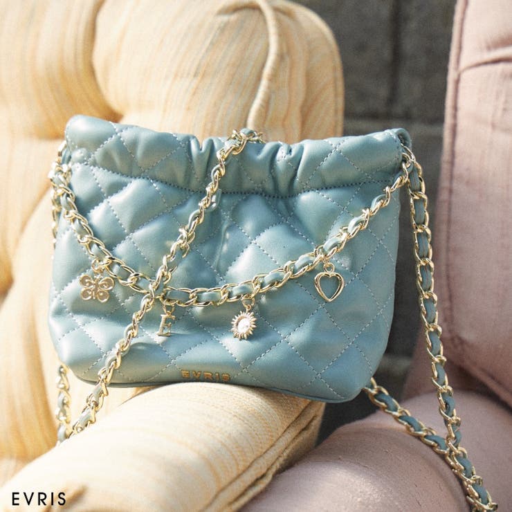 EVRIS キルティングモチーフチェーンBAG 再生産！】キルティングモチーフチェーンBAG（ショルダーバッグ