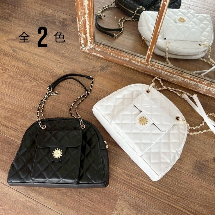 キルティングチェーンポケットBAG | EVRIS | 詳細画像1 