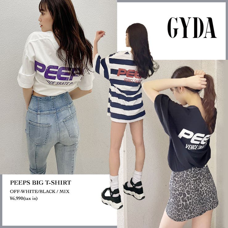 【SHOPLIST限定】PEEPS BIG Tシャツ | GYDA | 詳細画像1 