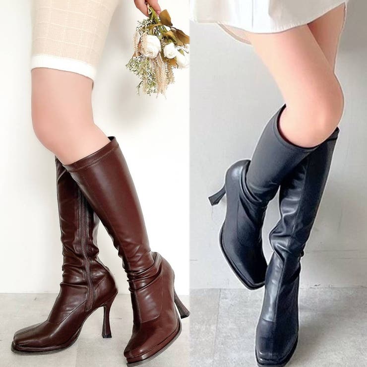 ストレッチスレンダーミドルブーツ[品番：MKSW0046866]｜RESEXXY