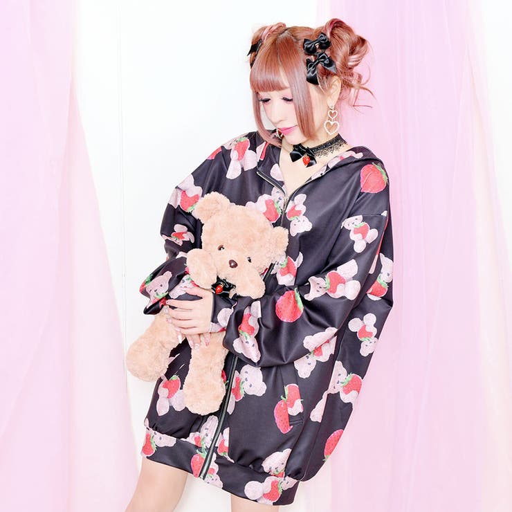 ♪いちごくまちゃんパーカー♪[品番：MASW0000735]｜MA＊RS（マーズ）のレディースファッション通販｜SHOPLIST（ショップリスト）