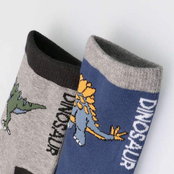 【子供服】KidsForet(キッズフォーレ)恐竜クルーソックス・靴下11cm～20cmB13304