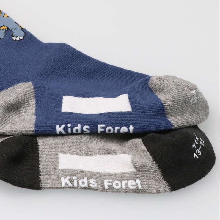 【子供服】KidsForet(キッズフォーレ)恐竜クルーソックス・靴下11cm～20cmB13304