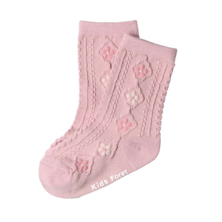お花フロート編クルーソックス・靴下 11cm～20cm B13305 | こどもの森e-shop | 詳細画像3 