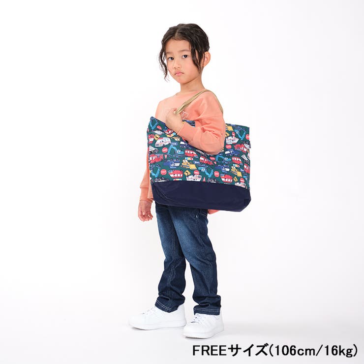 S大87.USA恐竜ザウルス/デニム 通園バッグ 幼稚園カバン 保育園