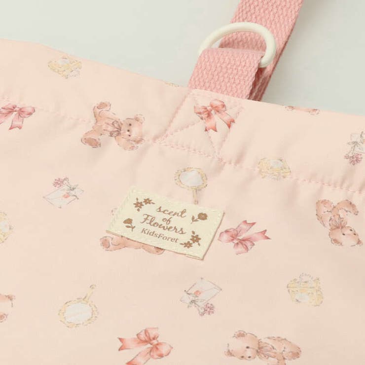 花・くま柄シューズケース・シューズバック・靴入れ  B13618 | こどもの森e-shop | 詳細画像7 