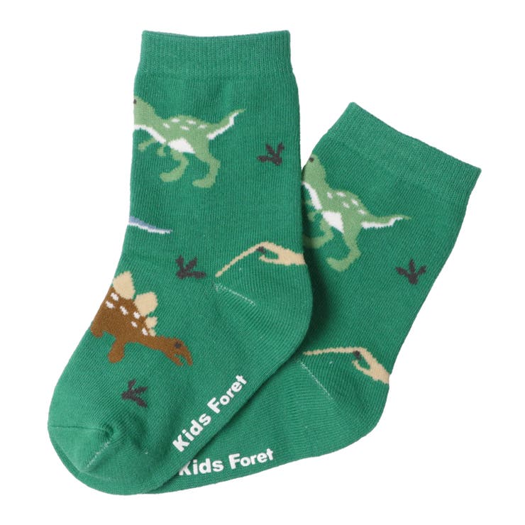 恐竜柄クルーソックス・靴下 | こどもの森e-shop | 詳細画像2 