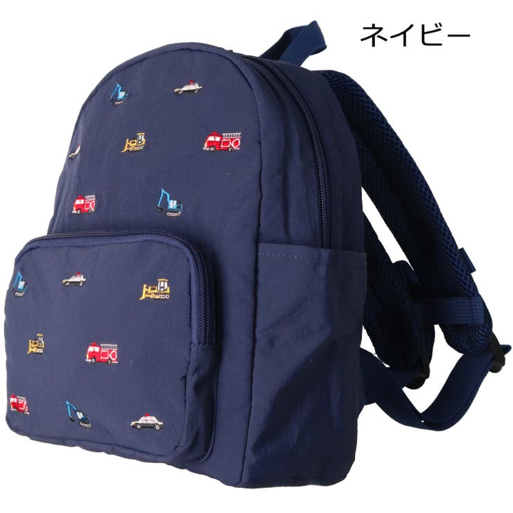 リボン・ユニコーン・働く車・恐竜柄刺繍リュック[品番