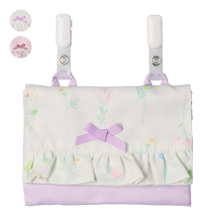 お花・うさぎ総柄移動ポケット | こどもの森e-shop | 詳細画像1 