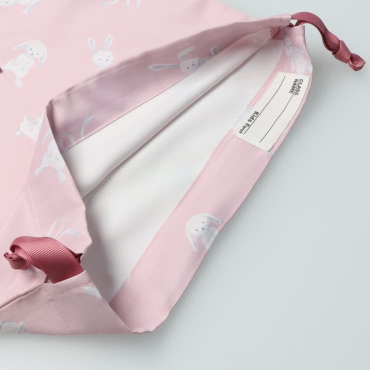 お花・うさぎ総柄巾着袋 | こどもの森e-shop | 詳細画像3 