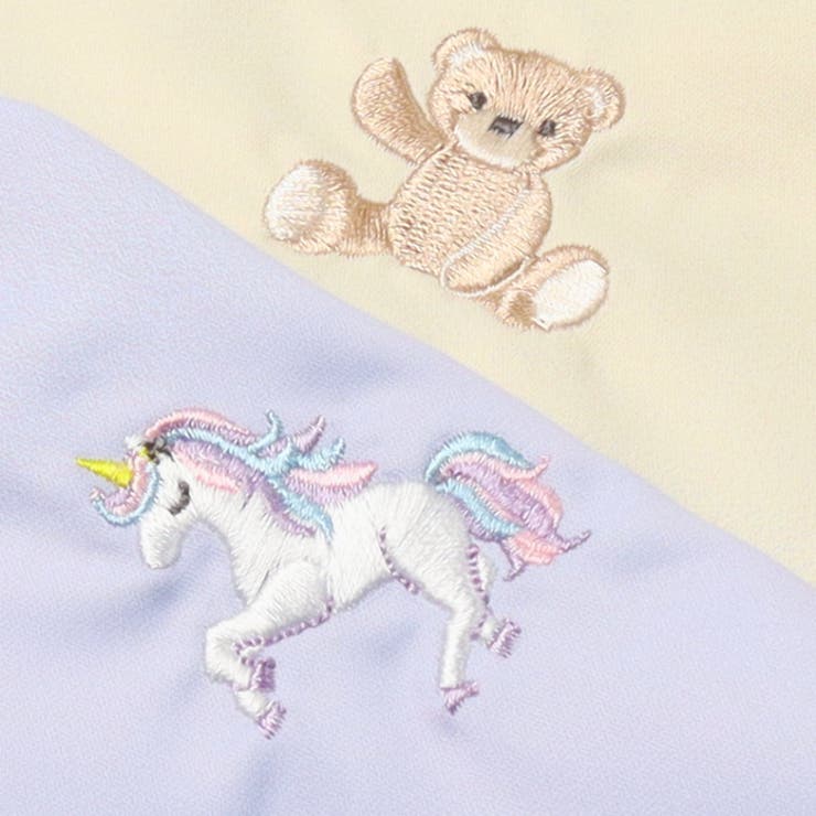 ユニコーン・くま刺繍巾着袋 | こどもの森e-shop | 詳細画像5 