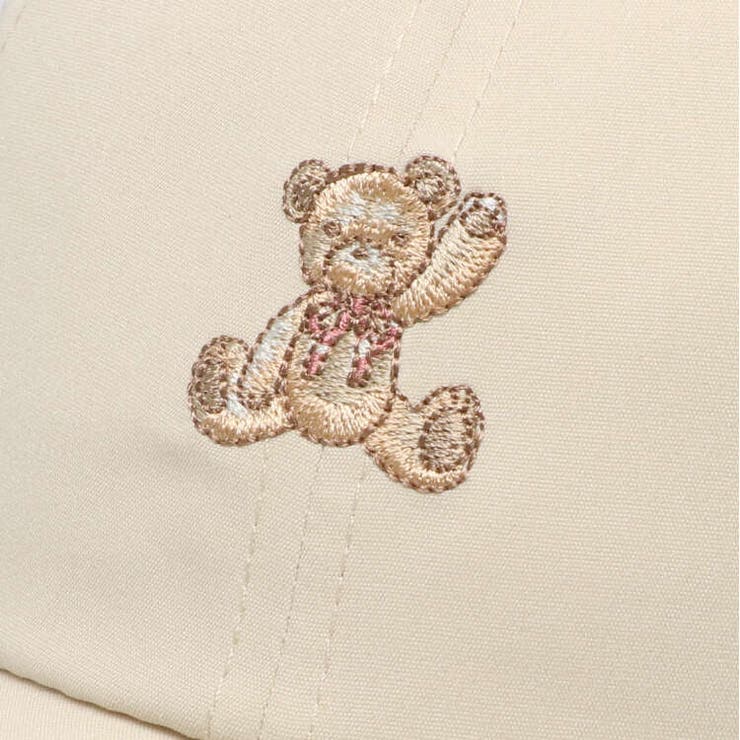 くま刺繍ラメツイルキャップ・帽子 52cm～56cm B33402[品番