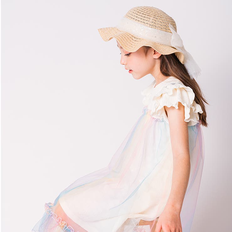 チュールリボン付洗えるたためるハット・帽子 50cm～56cm B33409 | こどもの森e-shop | 詳細画像13 