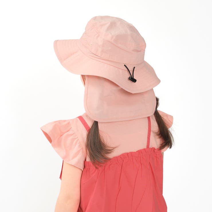 【子供服】KidsForet(キッズフォーレ)無地日よけ付撥水ハット・帽子50cm～56cmB33411