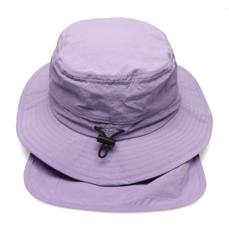 【子供服】KidsForet(キッズフォーレ)無地日よけ付撥水ハット・帽子50cm～56cmB33411