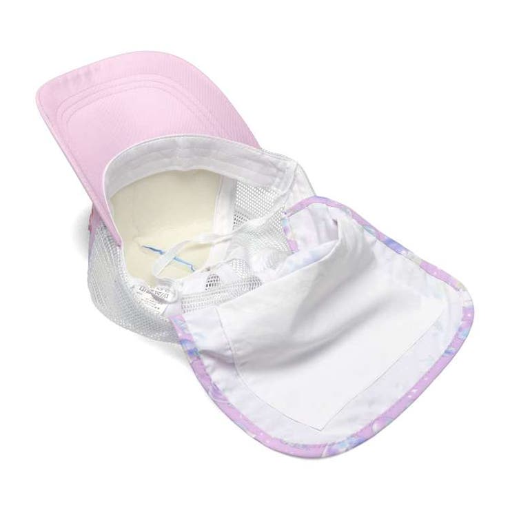 【子供服】KidsForet(キッズフォーレ)日よけ付スパンコールメッシュキャップ・帽子52cm～56cmB33415