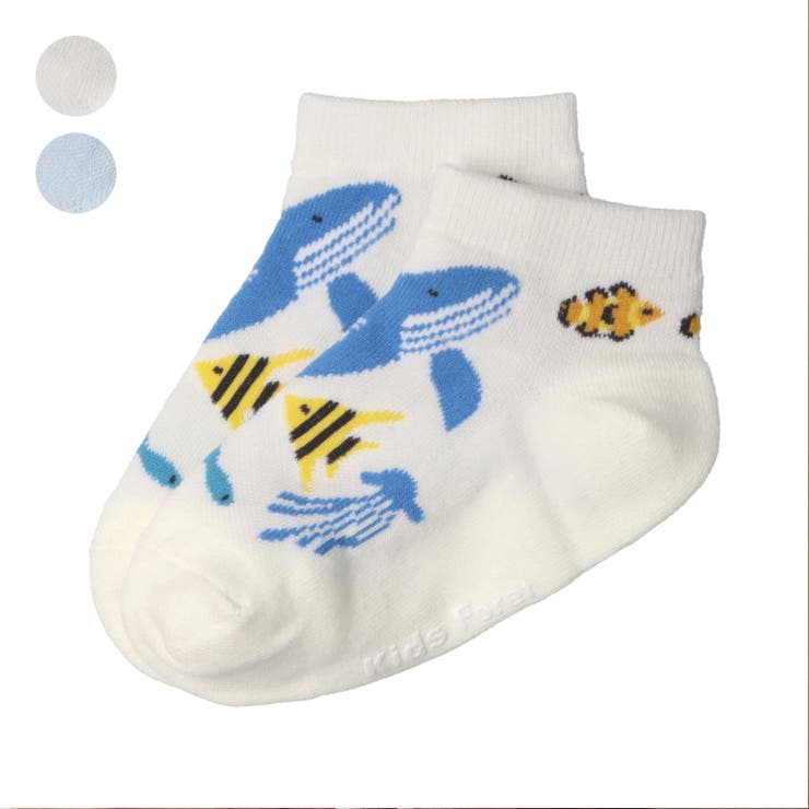 お魚柄アンクルソックス・靴下 | こどもの森e-shop | 詳細画像1 