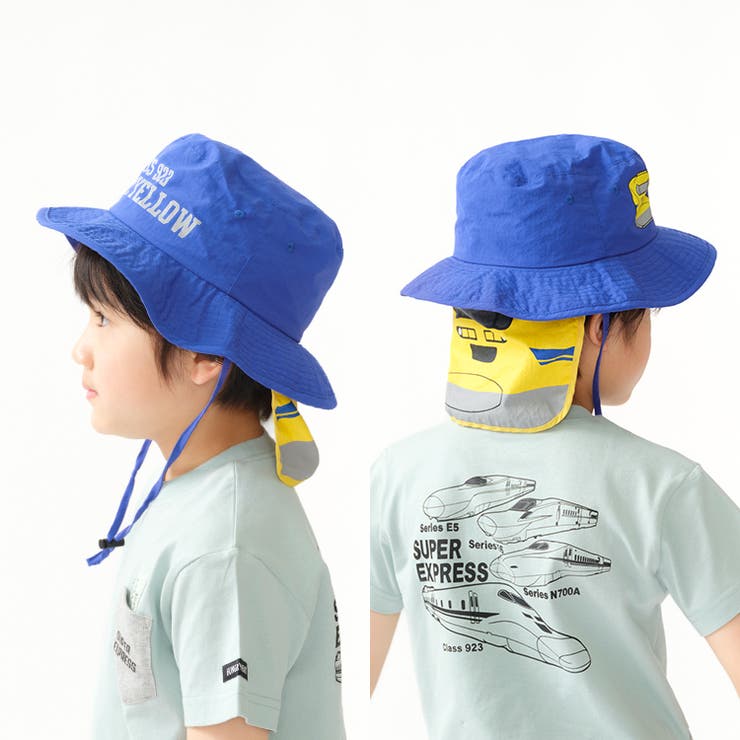 子供服KidsForet(キッズフォーレ)ＪＲ新幹線電車プリント撥水ハット・帽子50cm～56c