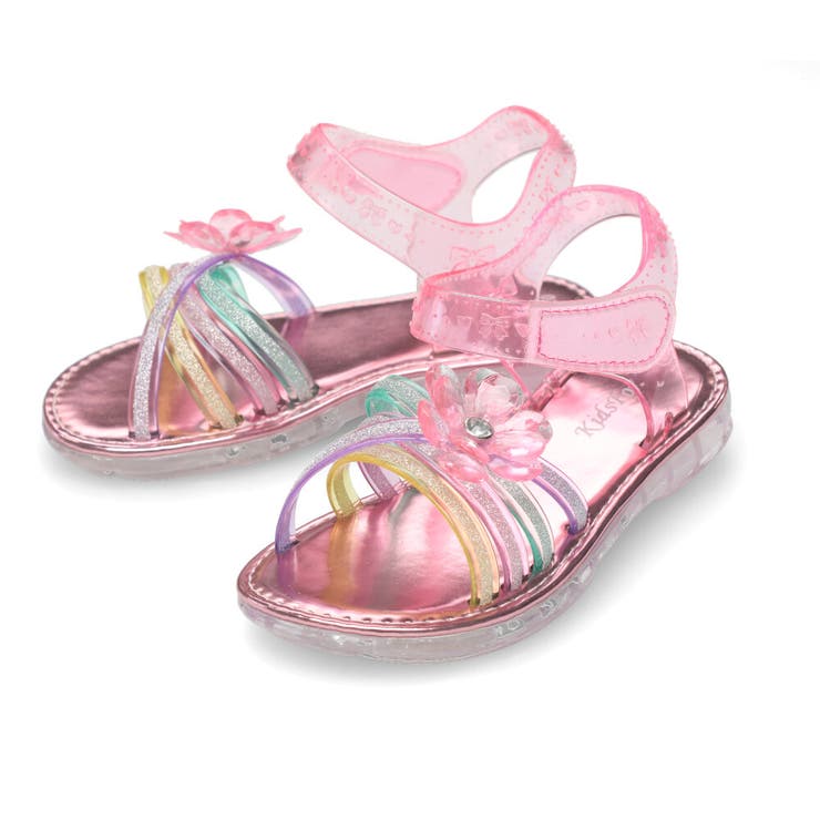 Kids Foret お花モチーフ付きキラキラクリアサンダル 品番 Mtik こども の森e Shop コドモノモリイーショップ のキッズファッション通販 Shoplist ショップリスト