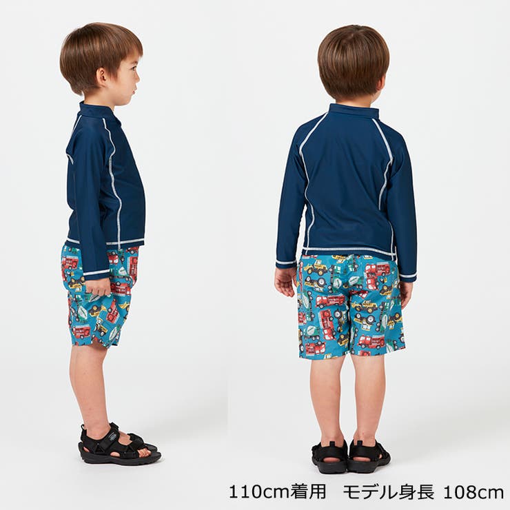 子供服KidsForet(キッズフォーレ)無地ラッシュガード90cm～130cmB3581