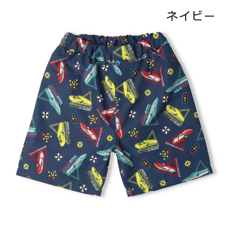 子供服KidsForet(キッズフォーレ)ＪＲ新幹線電車柄スイムパンツ・水着90cm～130cmB3589